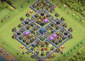 TH12 Farming Base: Anti 2 Stars & Anti Air - Clash of Clans #20862