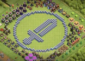 Top Funny Troll Bases TH12 - Clash of Clans Art Copy #20870