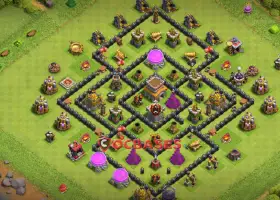 Top Town Hall 8 Trophy Base for Clash of Clans | Copy Link #20873