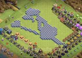 Top Funny Troll Bases for TH12 - Clash of Clans Art #20880