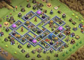 Farming Base TH12 Hybrid Design for Clash of Clans #20882