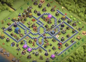 Best Anti 3 Stars TH12 Base Copy - Clash of Clans #20909