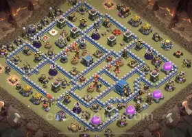 Top Max Level TH12 War Base with Link - Clash of Clans #20912