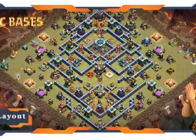 Top TH13 Base Layout: Anti 2 Star & Anti Air for COC #20915