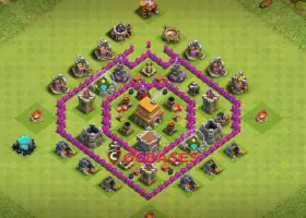 Ultimate Town Hall 6 Hybrid Base - Anti 2 Stars | Clash of Clans #20922