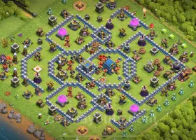 Farming Base TH12 - Anti Everything, Hybrid for Clash of Clans #20924