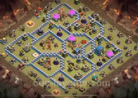 Best TH12 War Base Links - Hybrid Defense for Clash of Clans #20929