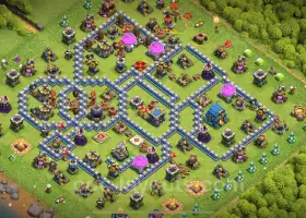 Max TH12 Farming Base - Anti 3 Stars Layout for COC #20931