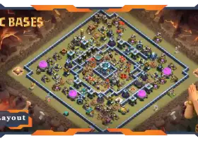 Top TH13 War Base Layout: Anti 2 Star Hybrid - Clash of Clans #20932