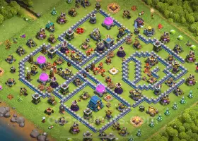 Ultimate TH12 Farming Base - Anti 3 Star Link | COC #20934