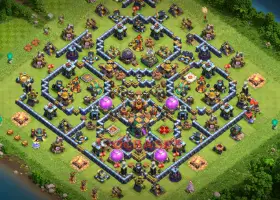 Top Town Hall 14 Farming Base: Anti 3-Star Hybrid Strategy #20941