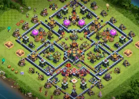 Effective Town Hall 14 Hybrid Base for Clash of Clans #20956