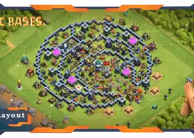 Top TH13 Farming Base with Link | Hybrid Layout - Clash of Clans #20959