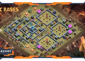 Top TH13 Base with Links for War, CWL & Legend League #20984