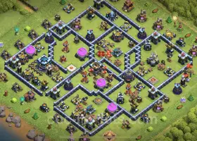 Farming Base TH13 Max Levels - Anti Everything Layout COC #20986