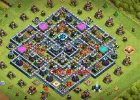 Th13 Hybrid Base: Compact Anti-Ground Copy | Clash of Clans #20989