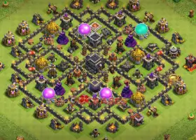 Best Town Hall 9 Hybrid Base - Clash of Clans Tips & Links #20993