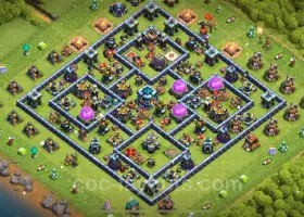 TH13 Farming Base Copy with Anti Air - Clash of Clans #20994