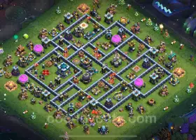 Best Anti 3 Star TH13 Base & Link - Clash of Clans 2024 #21002