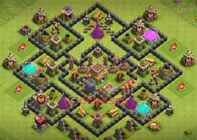 Top Town Hall 8 Hybrid Base: Anti 2 Stars & Farming Tips #21013