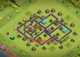 Town Hall 7 War Base - Anti 3 Stars & Compact Designs #21024