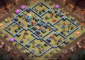 Top Anti 2 Stars TH13 War Base Link for Legend League #21054