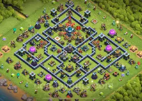 Top Anti 2 Stars TH13 Base - Best Defense with Link #21065