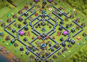 Top Anti-Dragon TH13 Base Copy - Clash of Clans #21077