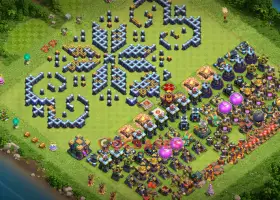 Town Hall 14 Progress Base Guide - Clash of Clans #21079