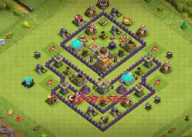 Top Town Hall 7 Hybrid Base: Anti-2 Star & Trophy Guide #21083