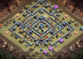 Top Anti 2 Stars TH13 War Base Link for Legend League #21087