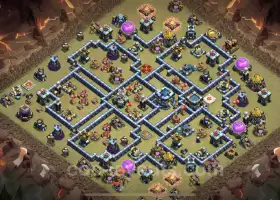 Top Anti 2 Stars TH13 War Base - Clash of Clans Link #21097