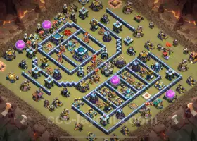 Best TH13 War Base Copy: Anti Air & Electro Dragon #21102