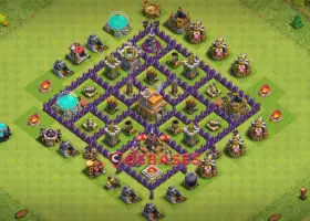 Top Town Hall 7 War Base: Anti-Star & Air Defense Guide #21109