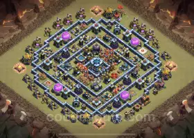 Top TH13 Anti 2 Stars War Base with Link for Clash of Clans #21122