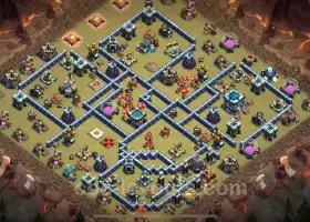 Best Anti 3 Stars War Base TH13 - Clash of Clans 2024 #21125