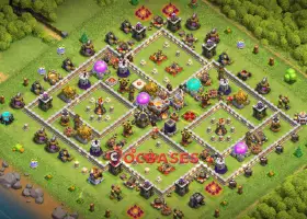 Best Town Hall 11 Hybrid Base - Anti 3 Stars, Trophy Copy #21124