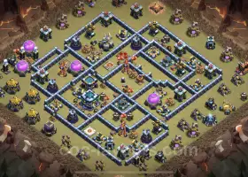 Top TH13 War Base Link - Anti Everything Defense Design #21127