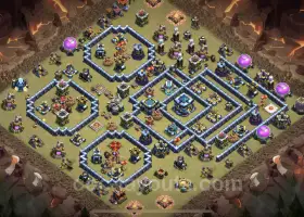 Best TH13 Anti 3 Stars War Base with Link | Clash of Clans #21130