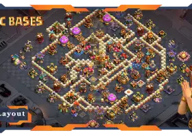 Top Base TH16: WarCWL Anti-Everything Defense Layout #21141