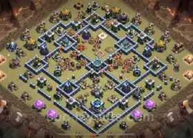 Best TH13 War Base - Anti 3 Stars & Electro Dragon Defense #21152