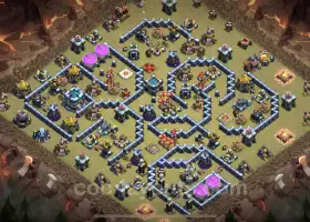 Best Anti 3 Stars TH13 War Base with Link for COC #21154