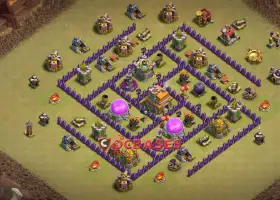 Top Town Hall 7 War Base - Anti-Air Strategy | Clash of Clans #21160