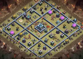 Top TH13 War Base: Anti Everything with Link - Clash of Clans #21169