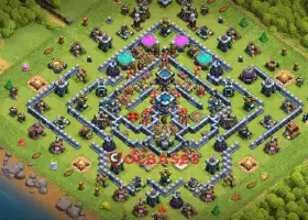 Best Town Hall 13 Trophy Base | Anti 3 Stars & Symmetric #21171