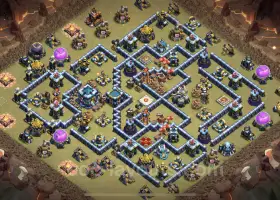 Top Anti 3 Stars TH13 War Base - Clash of Clans Link #21174