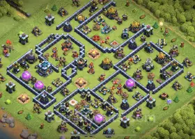 Max Level TH13 Base Copy - Anti Everything Defense Link #21177