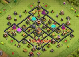 Top Town Hall 8 Farming Base: Anti-2 Stars & Compact Design #21186