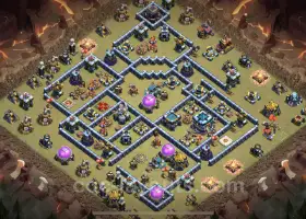 Best TH13 War Base: Anti-Everything with Link - COC #21204