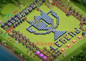 Town Hall 14 Progress Base: Fun Copy Base for Clash of Clans #21210